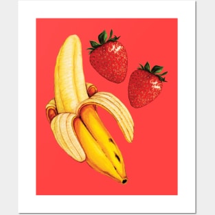 Strawberry Banana Posters and Art